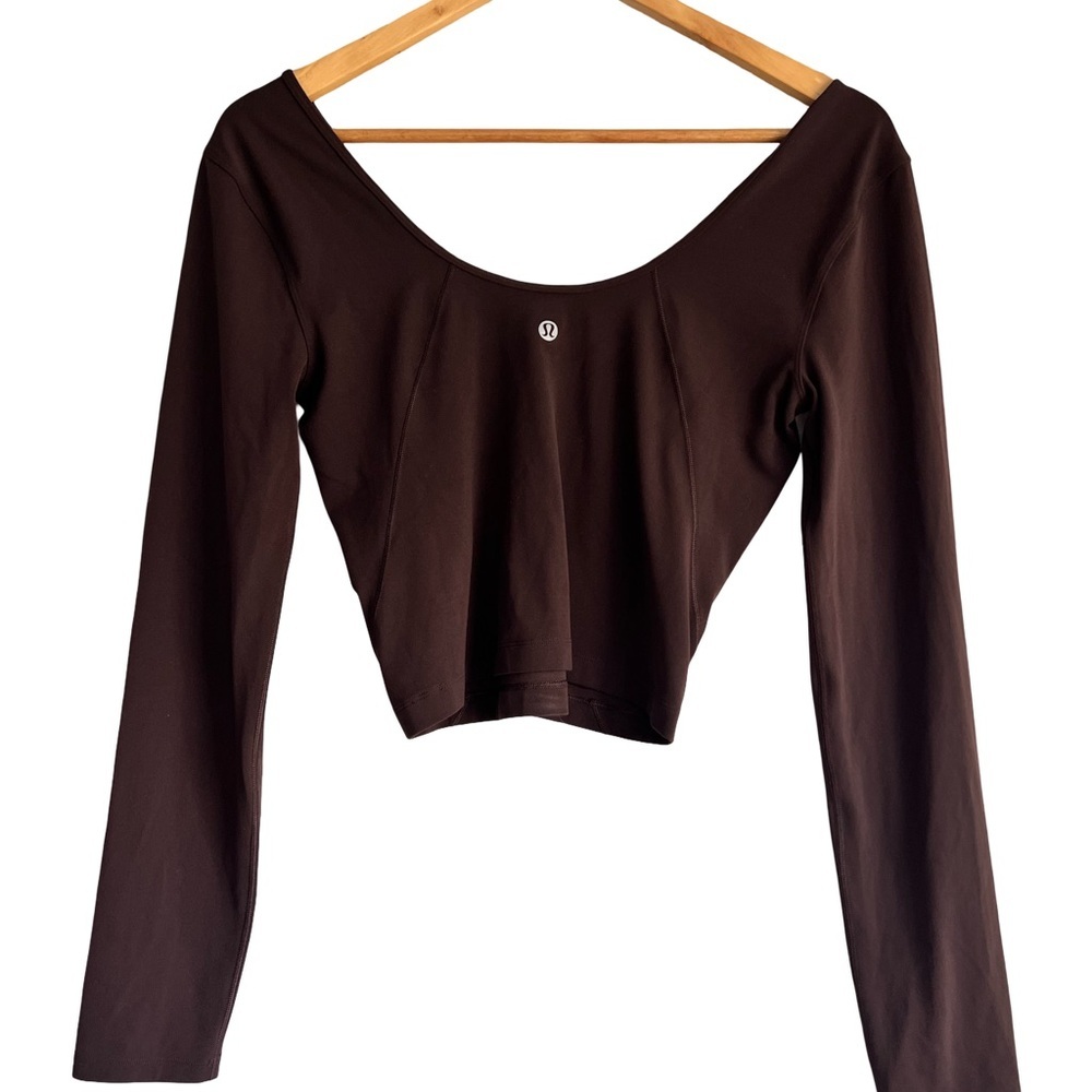 Lululemon Align Long Sleeve Top Brown - Picture 4 of 5